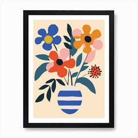 Flowers In A Vase 64 Art Print