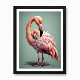 Flamingo Canvas Print 3 Art Print