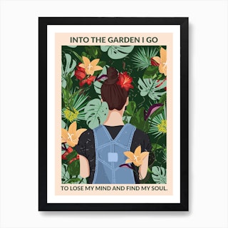 Into The Garden Art Print