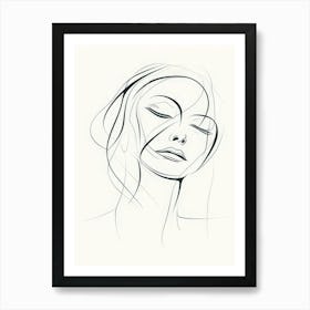 Portrait Of A Woman Style Abstract 2 Art Print