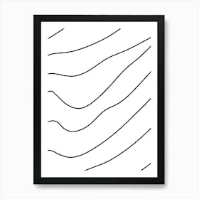 Wavy Lines 19 Art Print