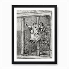 Head Of A Cow, Jean Bernard Art Print