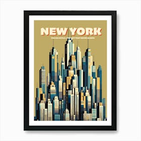 New York Skyline Art Print