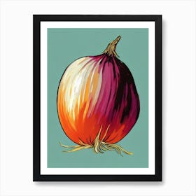 Onion Bold Graphic vegetable Art Print