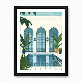 Swimming Pool In The House 1 Art Print