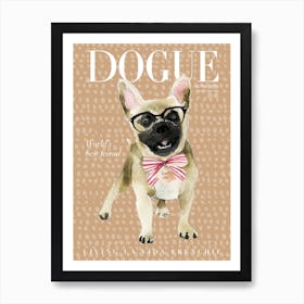 Frenchie Dogue Cream Art Print