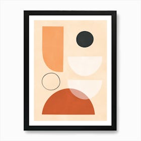 Geometric circle art 6 Art Print