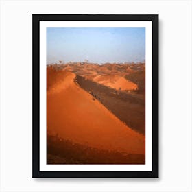 Dunes Of The Sahara Oil Painting Landscape Art Print