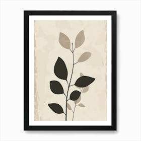 Abstract Leaves Canvas Print 7 Art Print