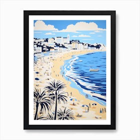 A Picture Of Tenby South Beach Pembrokeshire Wales 1 Art Print