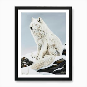 Arctic Wolf Art Print