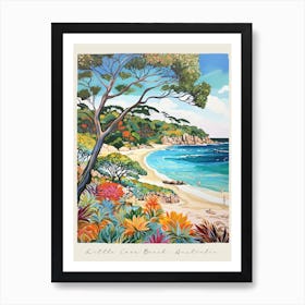 Poster Of Little Cove Beach, Australia, Matisse And Rousseau Style 4 Art Print