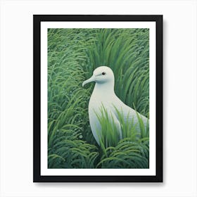 Ohara Koson Inspired Bird Painting Albatross 1 Art Print