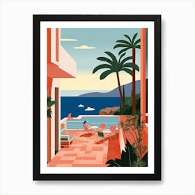 Acapulco, Mexico, Graphic Illustration 1 Art Print