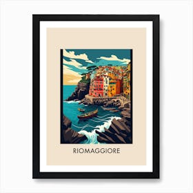 Riomaggiore, Italy Vintage Travel Poster Art Print