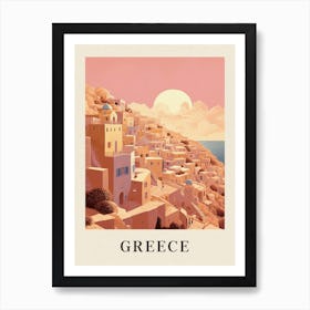 Vintage Travel Poster Greece 4 Art Print