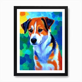 Finnish Spitz Fauvist Style Dog Art Print