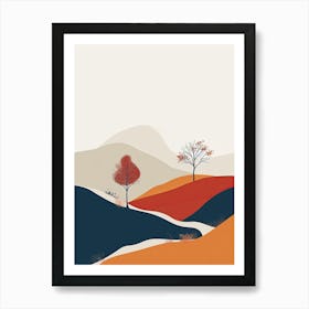 Autumn Landscape, Hygge Art Print