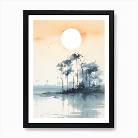 Watercolour Of Sundarbans National Park   Bangladesh And India 0 Art Print