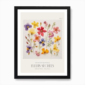 Fleurs Sechees, Dried Flowers Exhibition Poster 13 Art Print