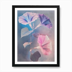 Iridescent Flower Morning Glory 6 Art Print