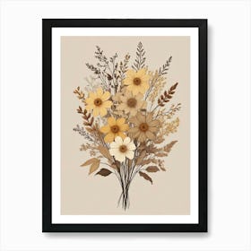 Fleurs Sechees, Dried Flowers Exhibition Poster 23 Art Print (2) Art Print