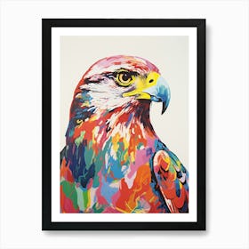 Colourful Bird Painting Falcon 3 Art Print