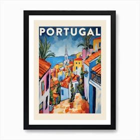 Faro Portugal 8 Fauvist Painting  Travel Poster Art Print