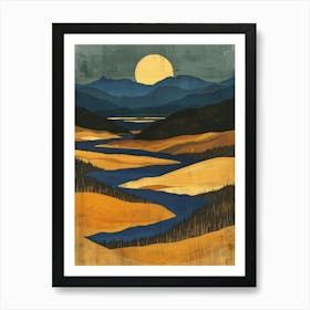 River Ii Canvas Print 1 Art Print