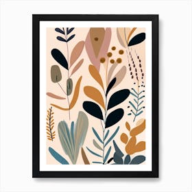 Culver's Root Wildflower Modern Muted Colours Art Print