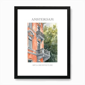 Amsterdam Travel And Architecture Poster 3 Art Print