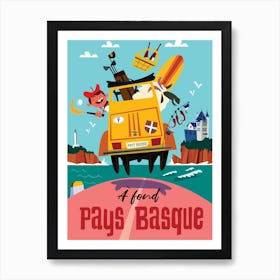 A Fond Pays Basque Art Print