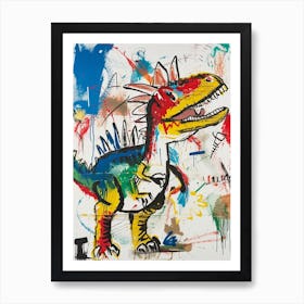 Abstract Dinosaur Graffiti Style 3 Art Print