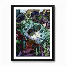 Japanese Ink Blot Art 4 Art Print