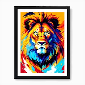 Lion Painting 15 Art Print