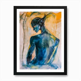 Blue Nymph Art Print