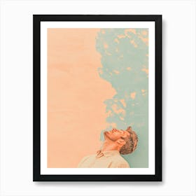 Man Sleeping In The Water Art Print