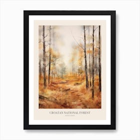Autumn Forest Landscape Croatan National Forest 1 Poster Art Print