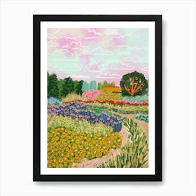 Garden At Dusk Art Print