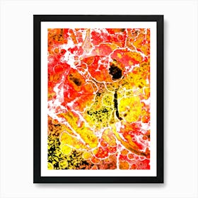 Abstraction Golden Sun 1 Art Print