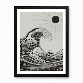 Great Wave Off Kanagawa 5 Art Print
