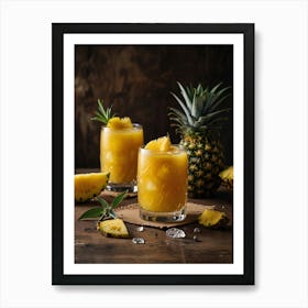 Pineapple Cocktail Art Print