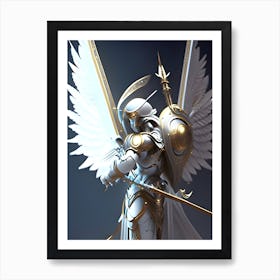 Angel Robot Art Print