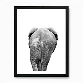 Elephant Bum Bathroom Print Art Print