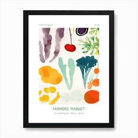 Celery Vegetables Farmers Market 2 Tsukiji Market, Tokyo, Japan Art Print