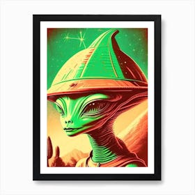 Extraterrestrial 2 Vintage Sketch Space Poster