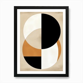 Abstract Bauhaus Quest: Journey in Shapes Art Print