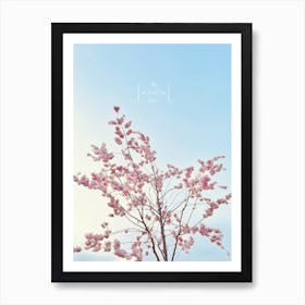 SAKURA - Ne m'oubliez pas / don't forget me Art Print