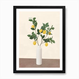 Lemon Branches Ii Art Print