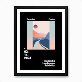 Impossible Landscapes Exhibition Archive Poster 8 Art Print